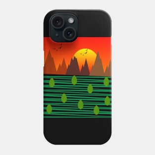 Minimalist sunset Phone Case