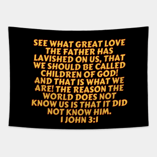 Bible Verse 1 John 3:1 Tapestry