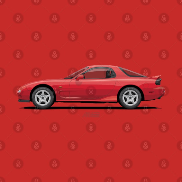 RX7 FD3S Vintage Red by ARVwerks