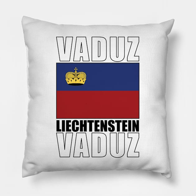 Flag of Liechtenstein Pillow by KewaleeTee