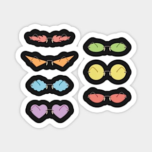 Colorful glasses set Magnet