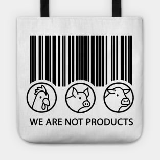 Vegan - We are not products Tote