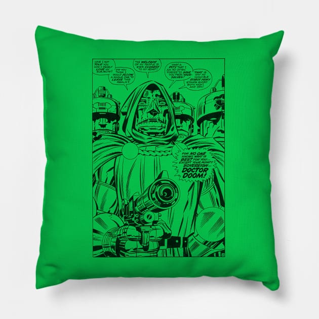 Doom Knows Best Pillow by Classic_ATL