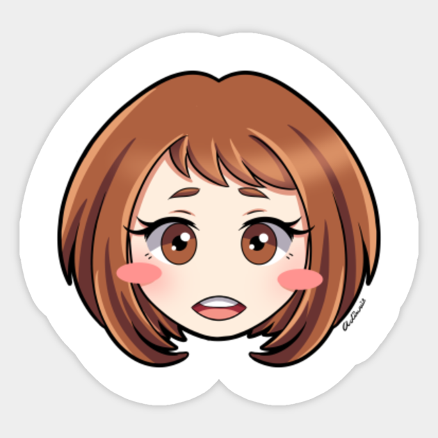 Ochako Chibi Boku No Hero Academia Sticker Teepublic