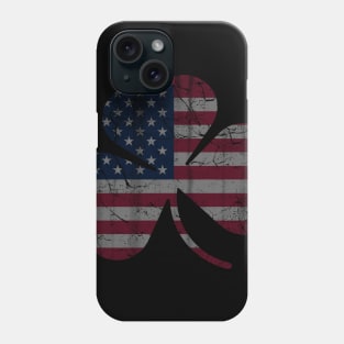 Irish American Flag Shamrock Phone Case