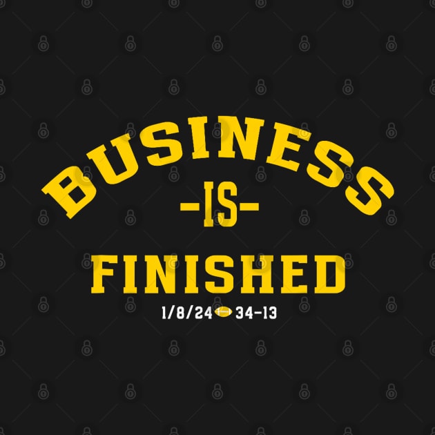 Michigan Business Is Finished 1 8 24 34 -13 by Mitsue Kersting