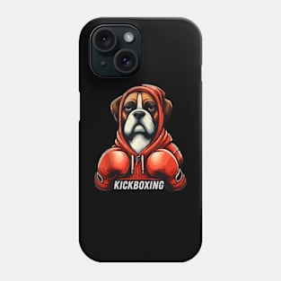 Funny Kickboxing or Boxing Boxer Dog Phone Case