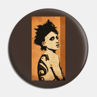 Dragon Tattoo Girl Pin