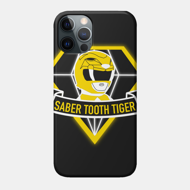 Sabertooth tiger - Yellow Ranger - Phone Case