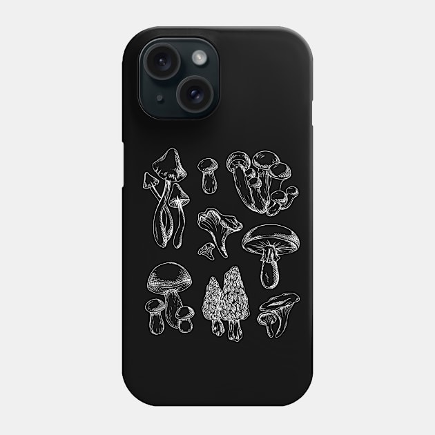 Fungi Fest: A Heartwarming Display of Cottagecore Aesthetic Mushrooms Phone Case by Ministry Of Frogs