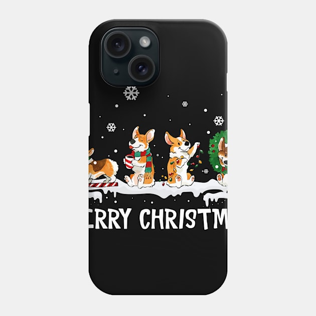 Corgi Christmas Ornament Tree Decor Funny Dog Gift Phone Case by johnbbmerch