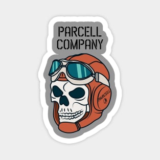 Parcell Company Aviator Skull Magnet