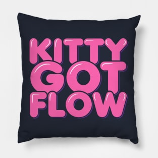 Cat Hip Hop Kitty Got Flow Pillow