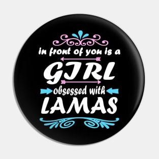 Llamas wool alpaca gift girls sayings Pin