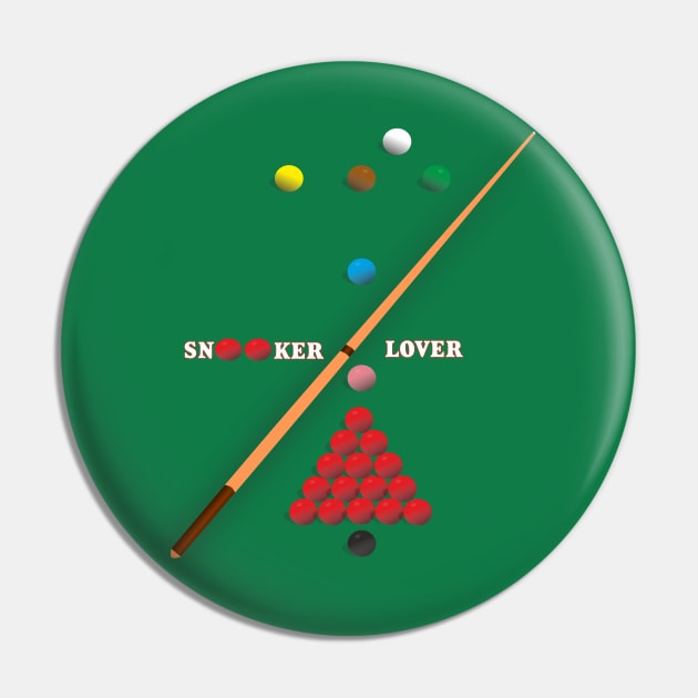 Snooker Lover design showing Snooker Balls arranged as on table Pin by AJ techDesigns