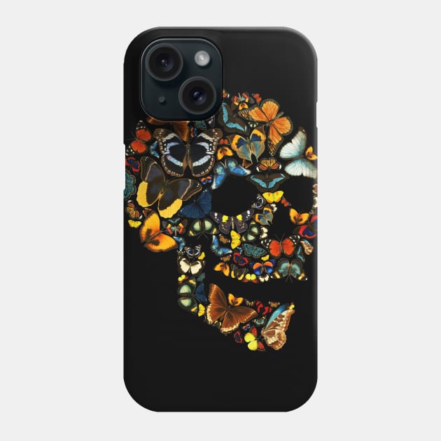 Butterfly Skull Vintage Phone Case by Tobe_Fonseca