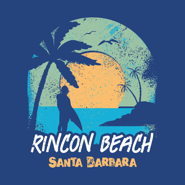 Retro Sunset Rincon Beach California Surfing // Retro Surfer Beach by Now Boarding