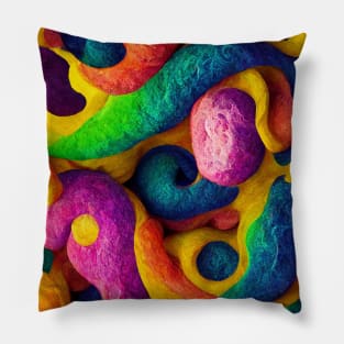 Rainbow seamless art Pillow