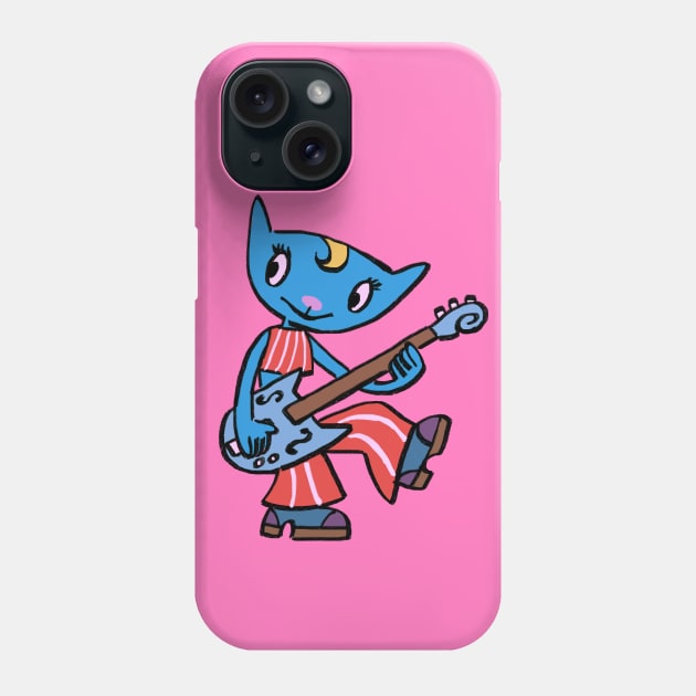 I draw katy kat with her guitar / um jammer lammy Phone Case by mudwizard