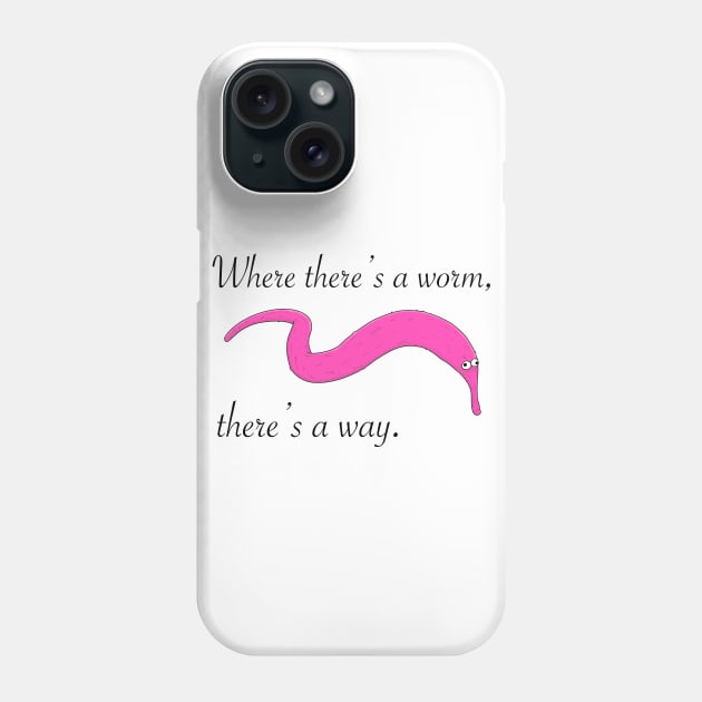 Worm on a String Phone Case by bacoutfitters