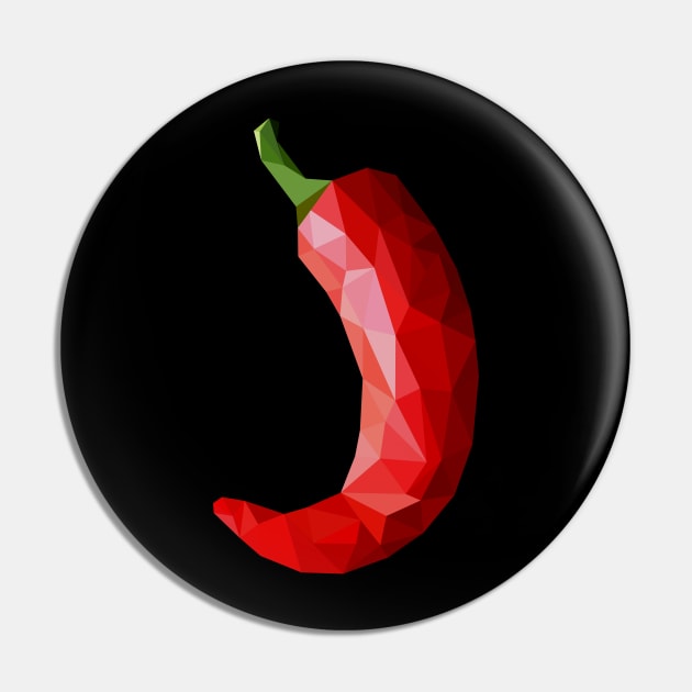 Spicy Red Chili Pin by kazoosolo