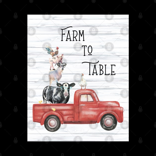 Farm Animal Family B2 by Jean Plout Designs