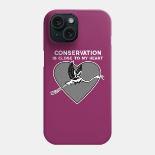 Flamingo Conservation Heart Phone Case