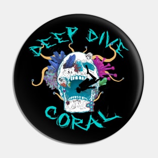 Deep Dive Coral Pin