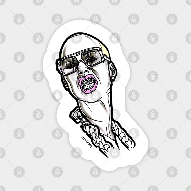 Amber Rose Grills Bling - Amber Rose - Magnet | TeePublic