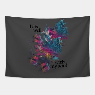 * It is Well with my Soul * song lyric  WEAR YOUR WORSHIP Christian design Tapestry