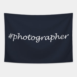 Photographer Profession - Hashtag Design Tapestry