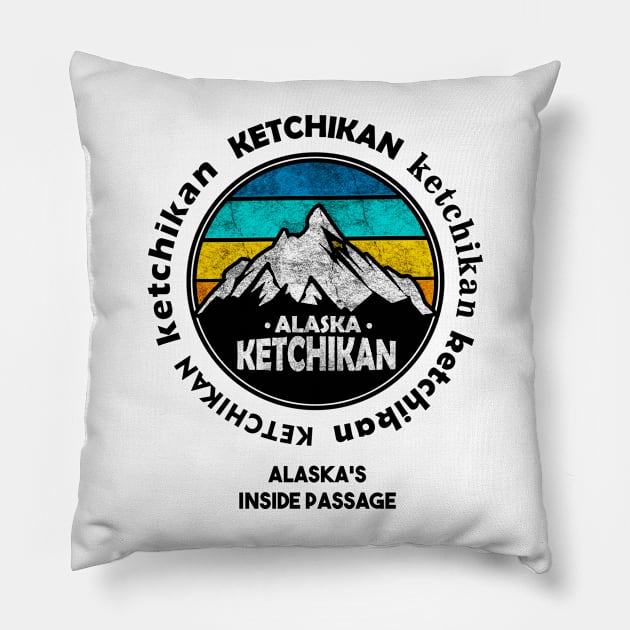 KETCHIKAN, Alaska Pillow by dejava