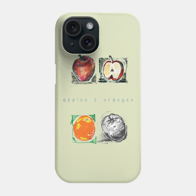 Apples and Oranges. Phone Case by FanitsaArt