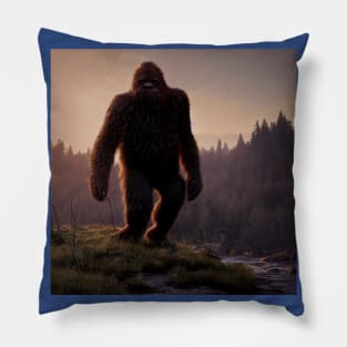 Sasquatch in Nature Pillow