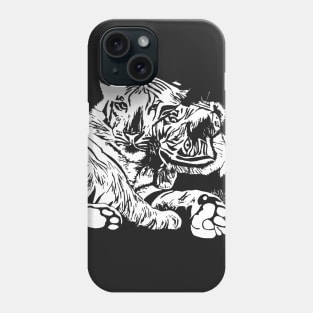 Mystical White Tigers Phone Case