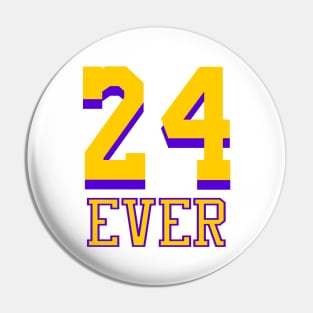 24 Ever LA Memorial Basketball Legend Design Pin