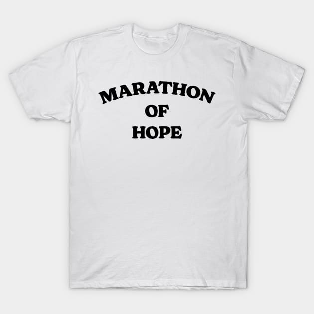 Marathon Of Hope Logo T Shirt Marathon Of Hope Logo T Shirt
