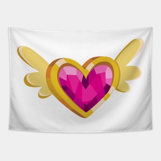 Pink Heart of Courage Tapestry