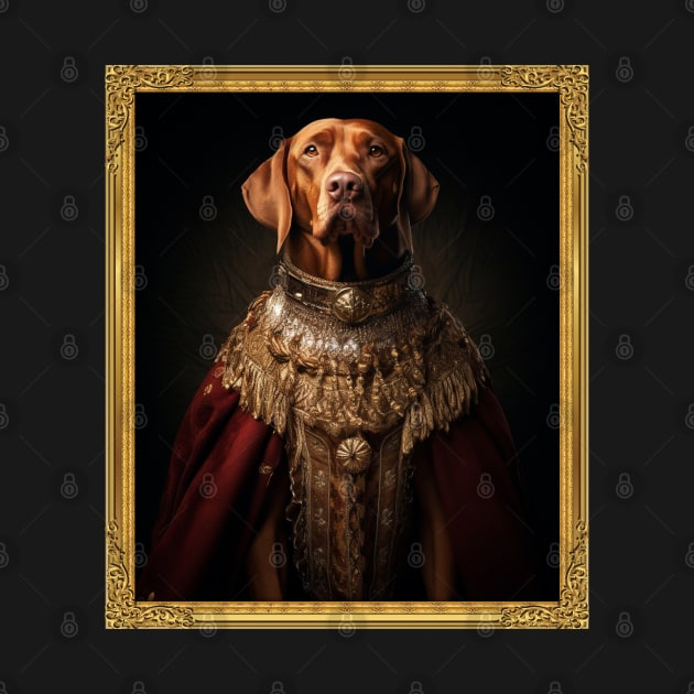 Noble Vizsla - Medieval Hungarian King (Framed) by HUH? Designs