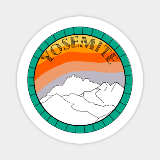 Aqua Yosemite Landscape Magnet