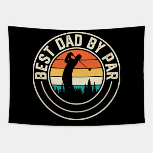 Best Dad By Par T Shirt For Men Tapestry