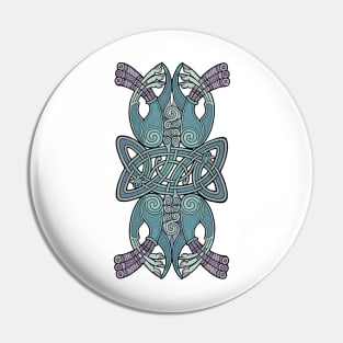 Two Celtic Birds Pin