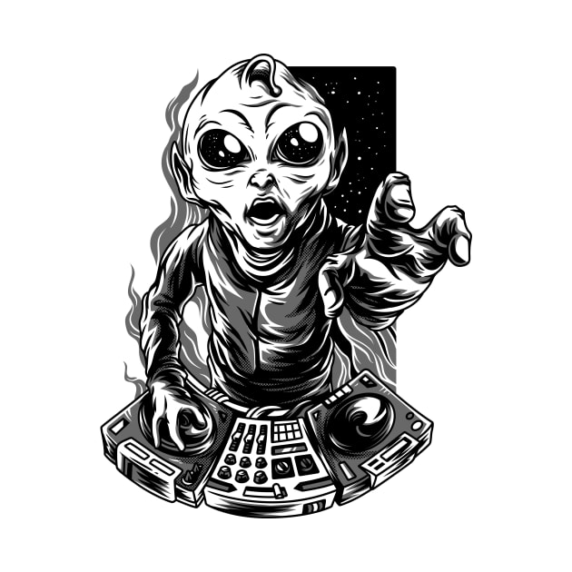 DJ Monster from outer space by MonstersAcademy