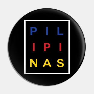 Pilipinas Boxed (Flag Color White) Pin