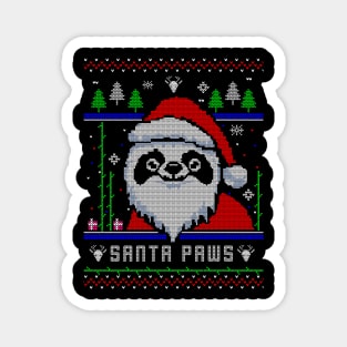 Santa Paws Chritsmas Panda Magnet