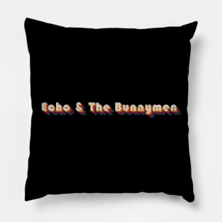 retro vintage Echo & The Bunnymen Pillow