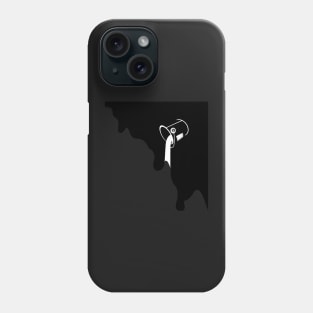 Black and white Spilled paint Phone Case