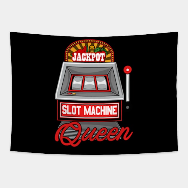 Lucky Casino Slot Machine Queen  JACKPOT 2024! Tapestry by BeeFest