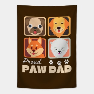 Proud Dog Dad Tapestry