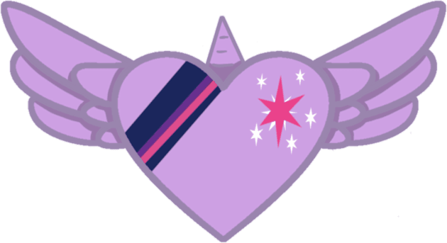 Twilight Sparkle Heart Kids T-Shirt by Jade Wolf Art